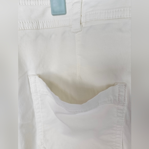 The Richie Slim Joggers By Anthropologie | Striped Seam, Elastic Cuff, White, 12 - Picture 14 of 16